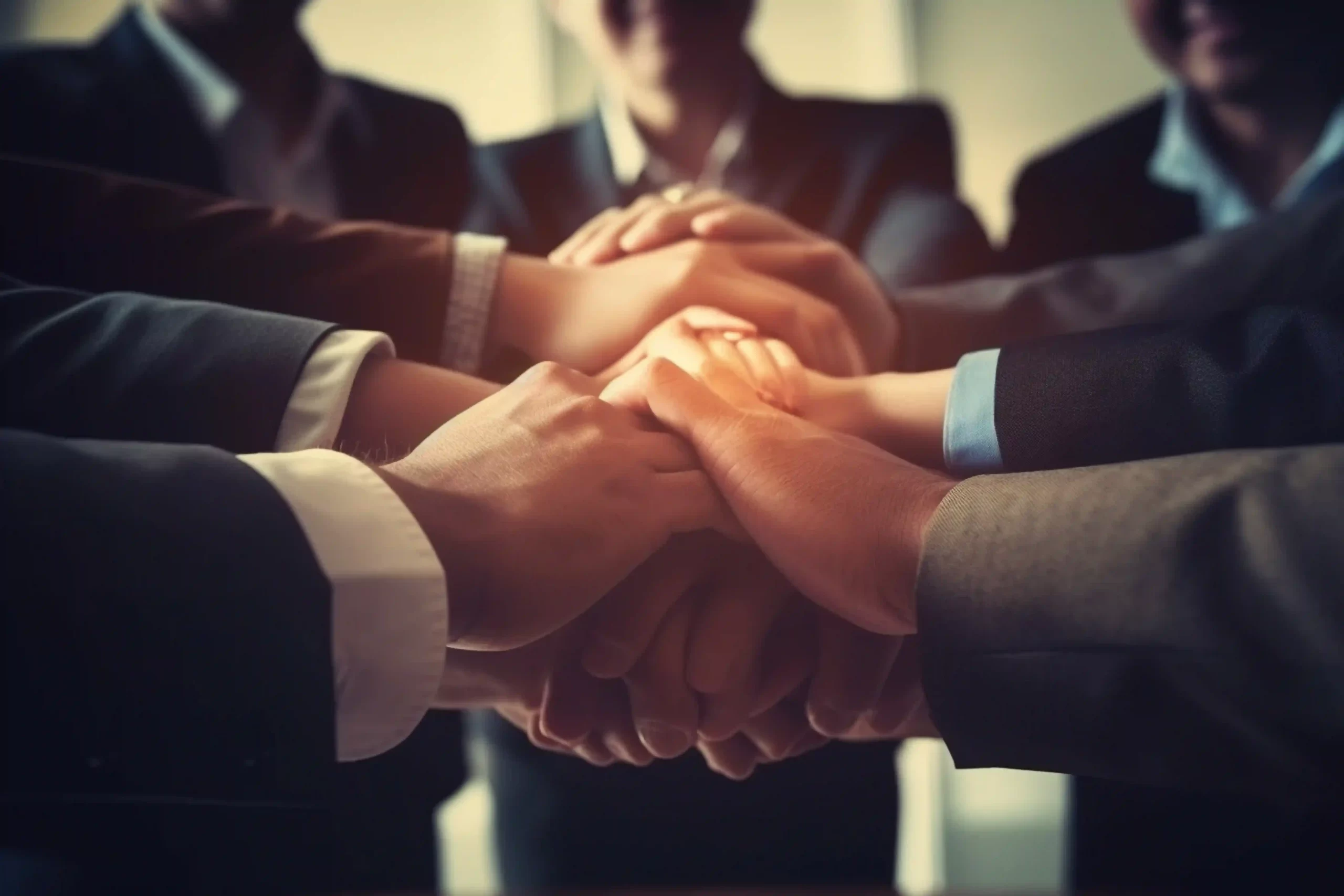 group-asia-business-people-stack-hands-together-celebration-achievement-office